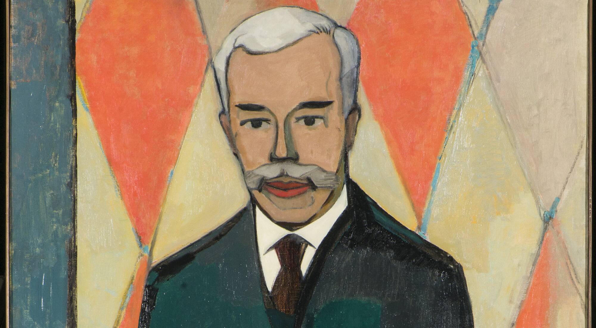 Portrait de Sergueï Chtchoukine (détail), C.C. Krohn, 1916